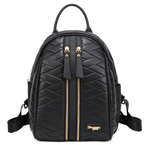 CANDY BACKPACK - QUILTED BR, BLACK